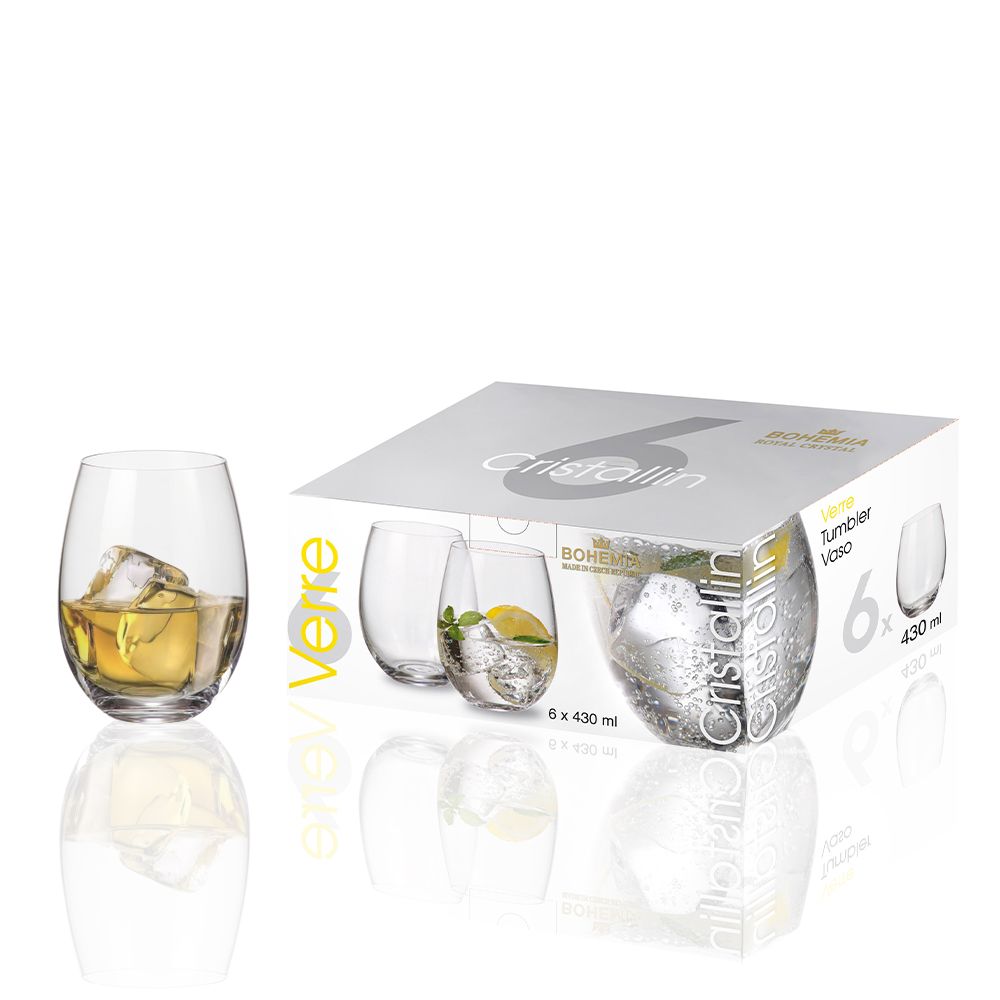 Bộ 6 cốc uống nước Cristallin 430ml